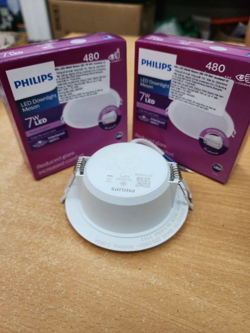 Đèn led âm trần 9w philips