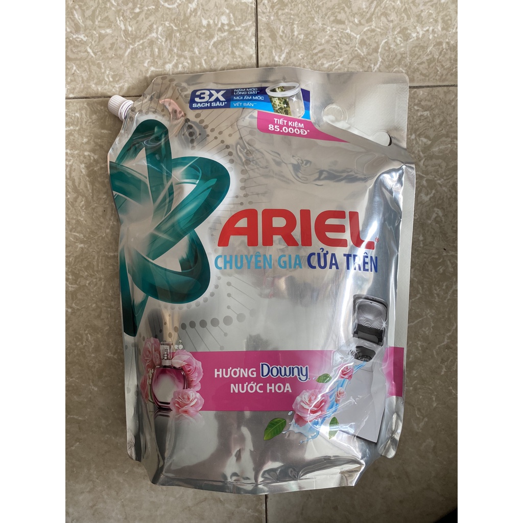 Nước giặt Ariel Hương Downy dành cho máy giặt cửa trên Túi 3,2 Kg