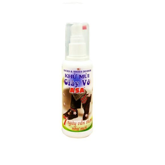 Xịt khử mùi giày vớ asa 7 ngày vẫn thơm như mới 100 ml