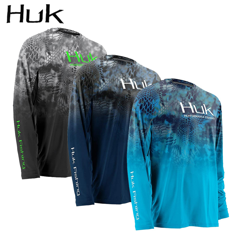 HUK Quần Áo Câu Cá Mới 2023 Áo Nỉ Dài Tay Thông Hơi Chống Tia Uv Cho Nam Áo Thoáng Khí Áo Câu Cá Mùa Hè Camisa