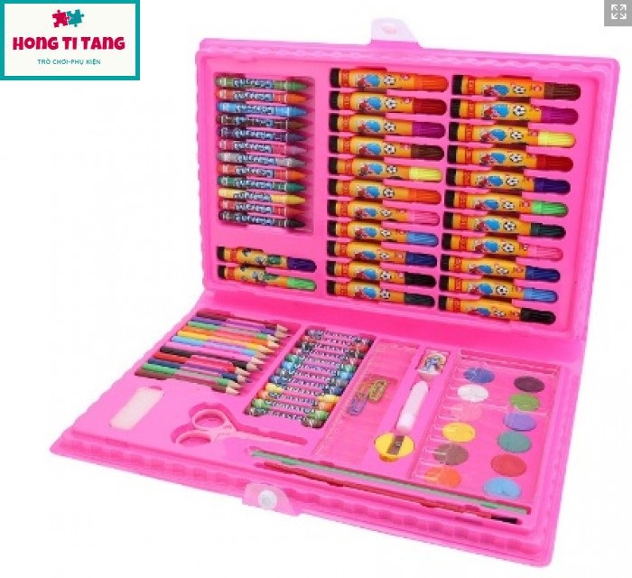 Bộ Tô Màu 86 Chi Tiết – Thoả Sức Sáng Tạo Cho Bé,  Hộp bút chì màu 86 món giá rẻ phát triển trí tuệ cho bé, Hộp chì màu 86 món chi tiết cho be học Phát Triển Tư Duy Năng Khiếu Hội Họa Sáng Tạo, Hộp chì màu, Bút màu, Hop but chi mau