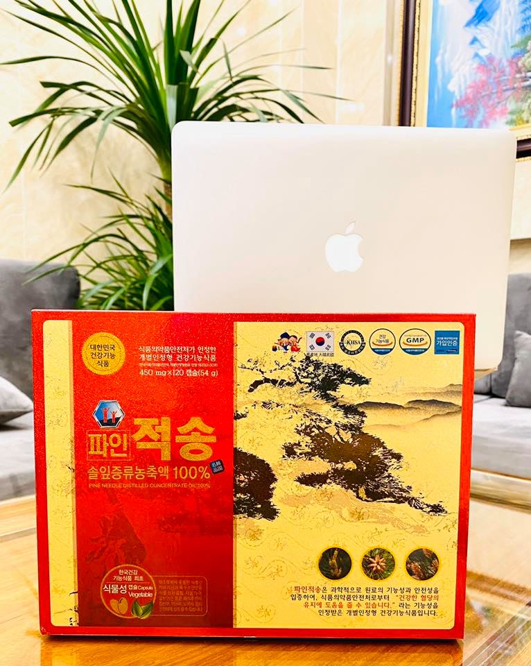 Viên tinh dầu thông đỏ CP Hàn Quốc cao cấp Pine Jeok Song Gold hàng nội địa 120 viên