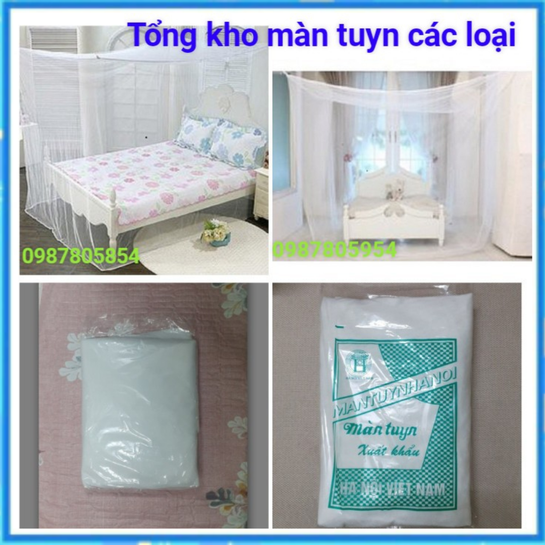 Màn tuyn, mùng tuyn hàng đẹp đủ kích thước cao 2m, màn tuyn chống muỗi hàng cao cấp, mùng màn tuyn đủ kích thước loại dày