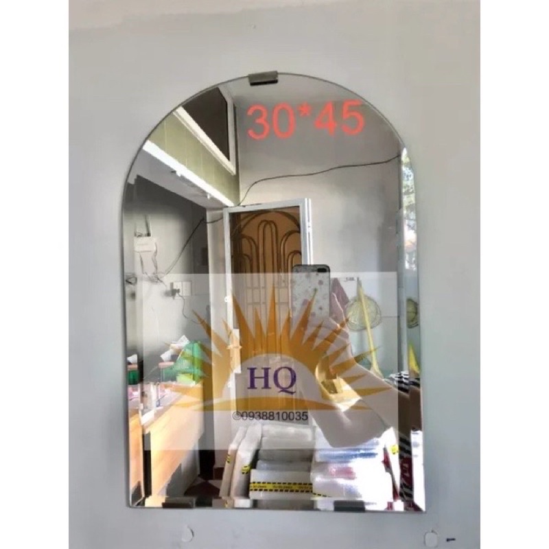 Gương soi treo pas hoặc dán tường kt 30x45cm - g402n