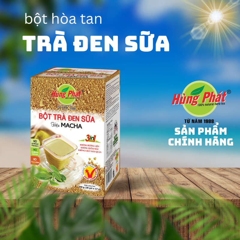 [THỨC UỐNG DINH DƯỠNG] Bột Trà Đen Sữa Hiệu Macha - Trà Hùng Phát