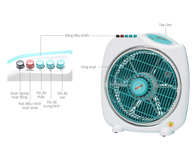 Quạt hộp Senko BD1010 chính hãng bảo hành 24 tháng