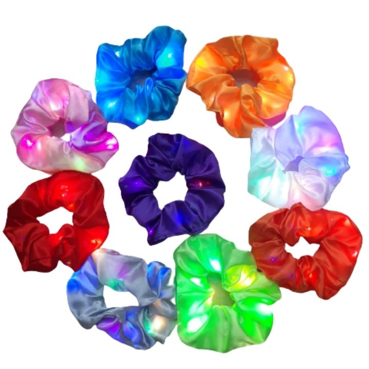 CỘT TÓC PHÁT SÁNG /BUỘT TÓC  Scrunchies PHÁT SÁNG DÂY CỘT TÓC KIỂU HÀN QUỐC CÓ ĐÈN LED