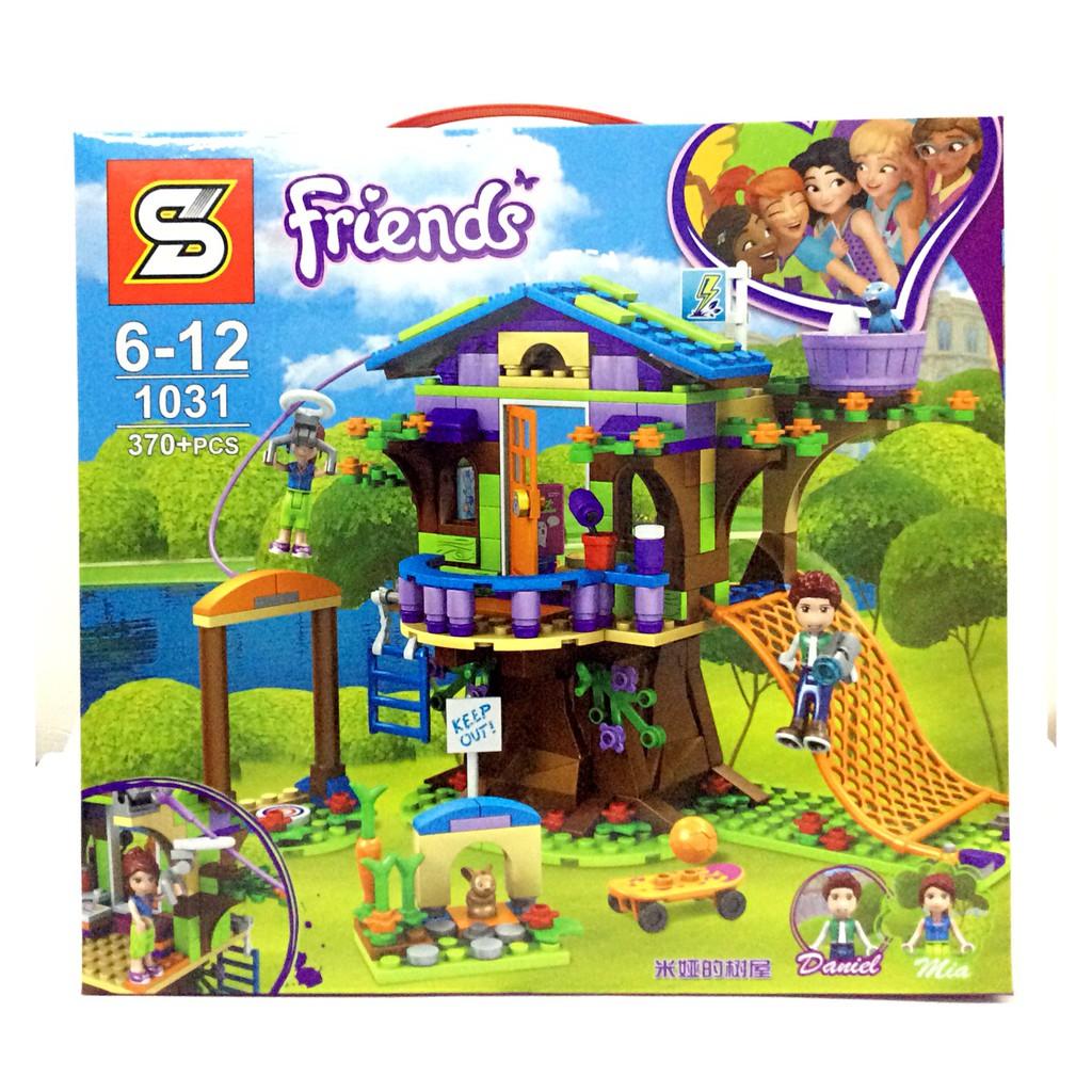 Đồ chơi xếp hình lego friend 370 chi tiết- lắp ráp nhà trên cây của Mia