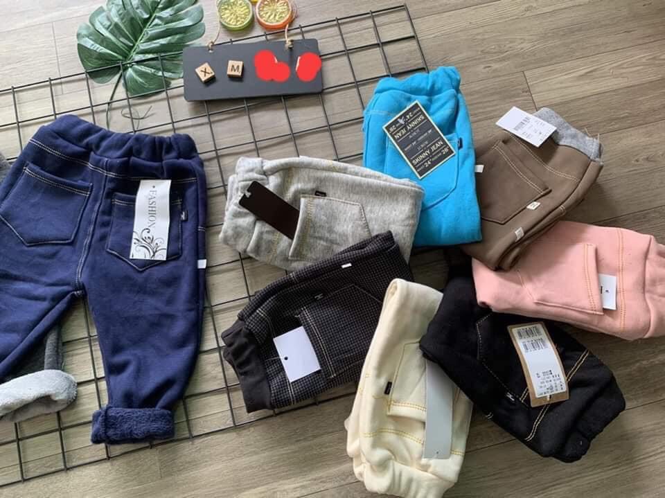 Quần jean lót nỉ cho bé từ  5-18kg