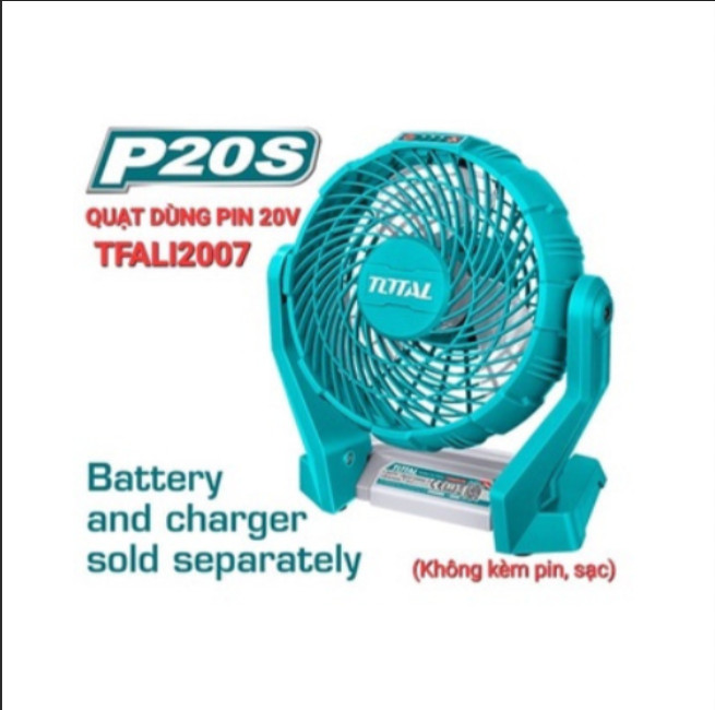 Quạt máy dùng pin 20v total tfali2007