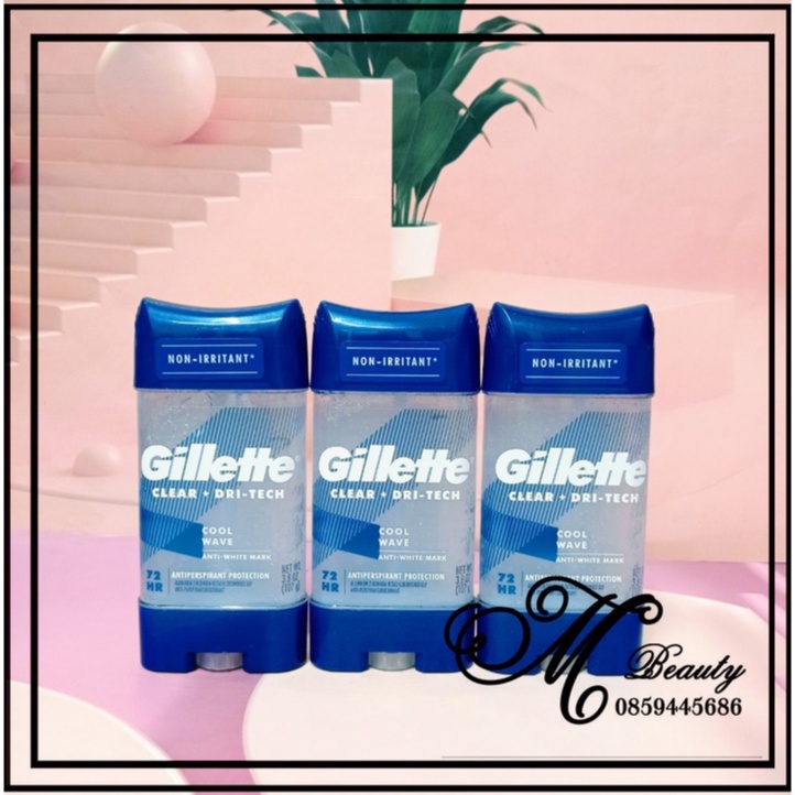 Lăn khử mùi nam gillette clear gel mẫu mới 107g