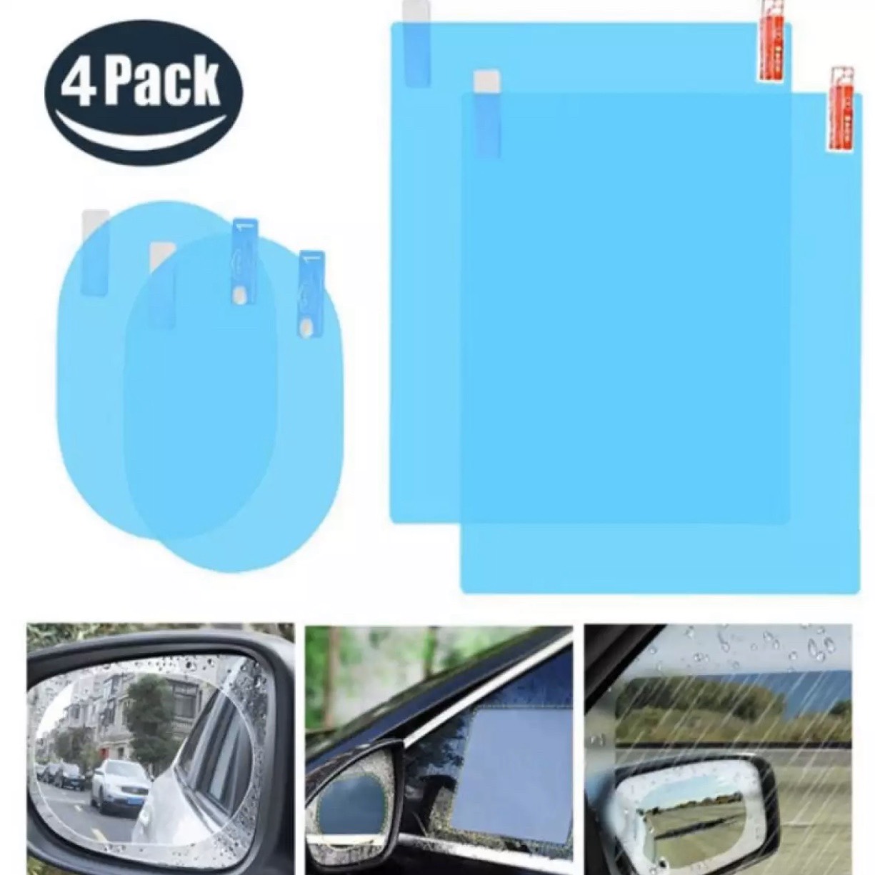 Bộ 4 miếng dán Nano chống nước cho ô tô