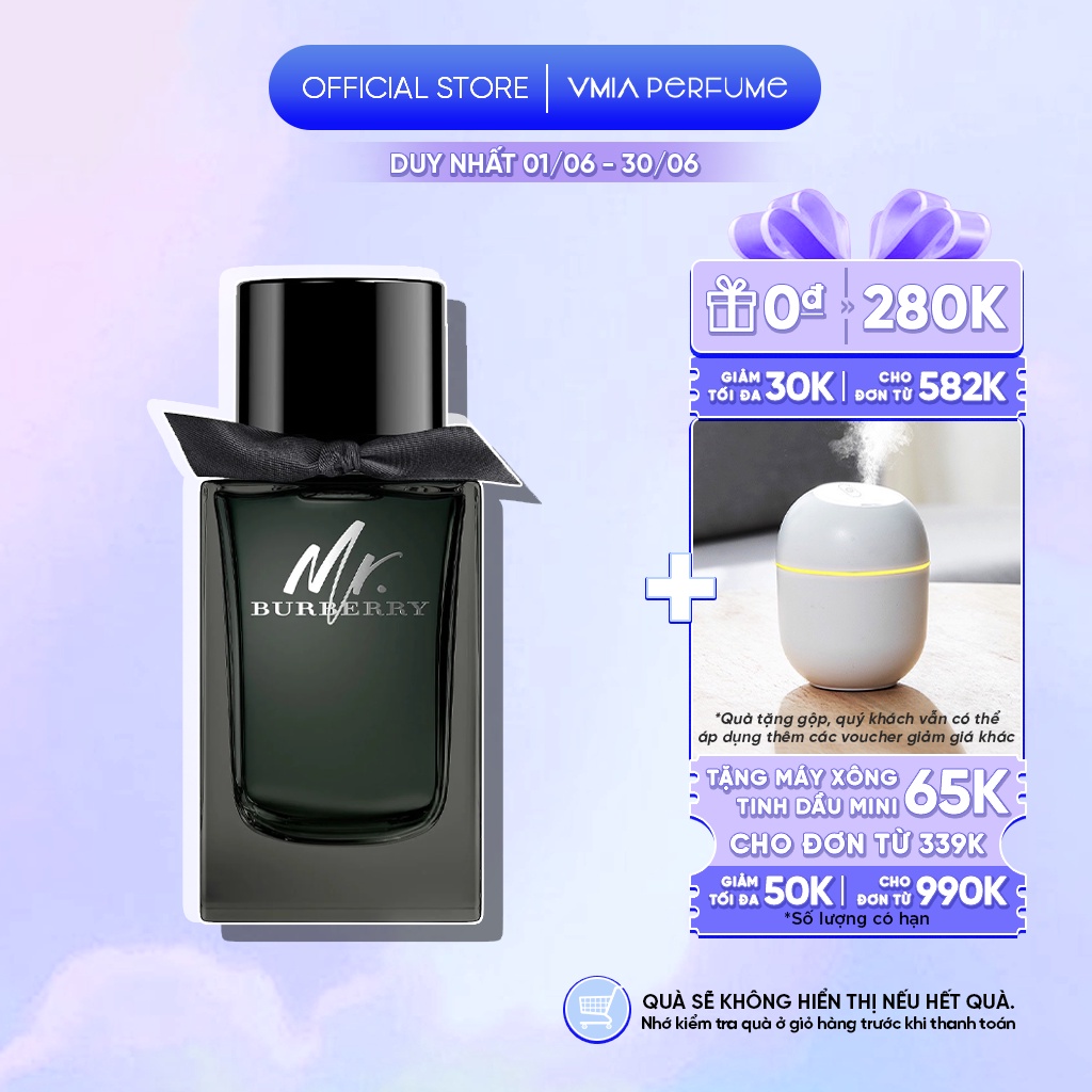 Vmia perfume - nước hoa nam mr. burberry edp mẫu thử 2ml 5ml 10ml
