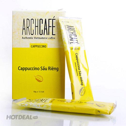 Cà phê hòa tan cappuccino sầu riêng archcafe hộp 12 gói*18g