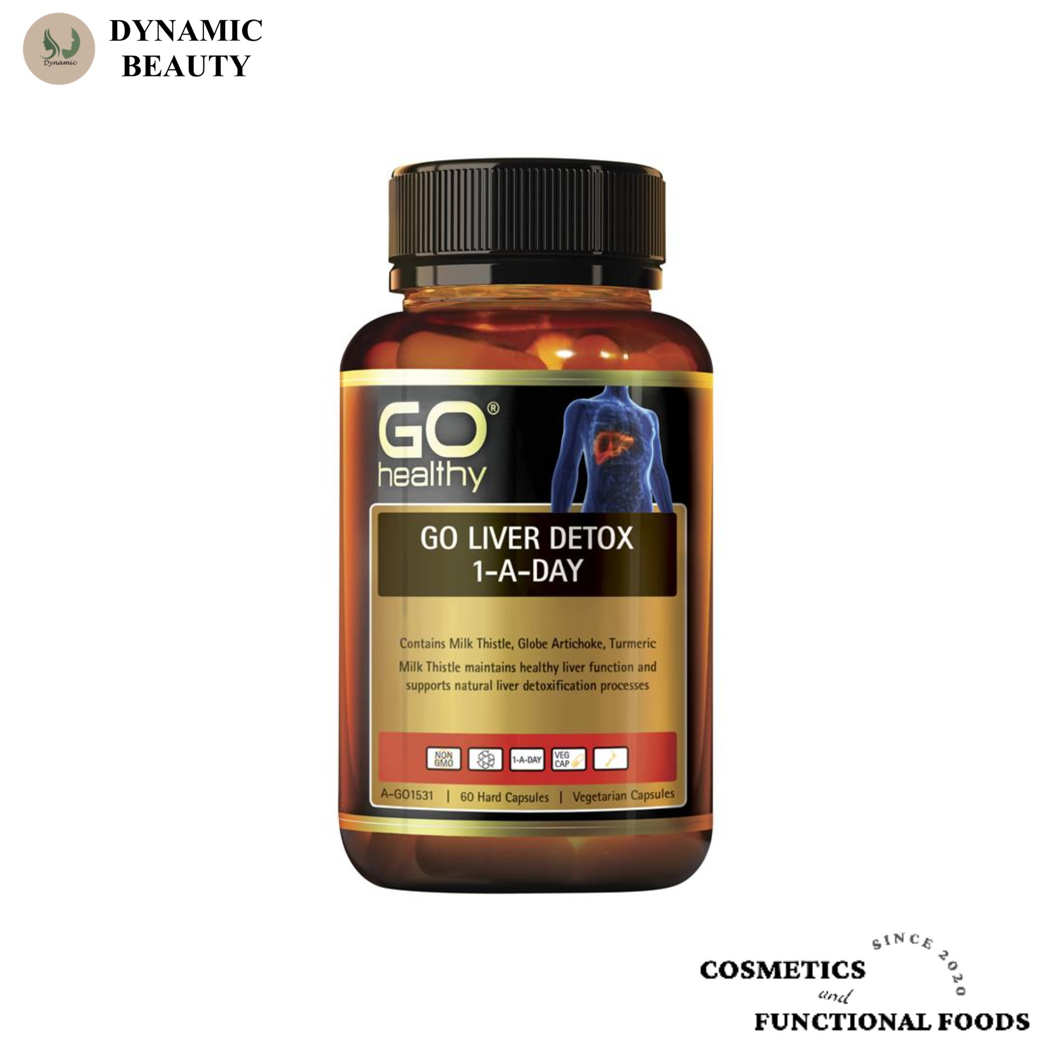 Viên uống giải độc gan GO healthy go liver detox 1-a-day 60 viên của Úc