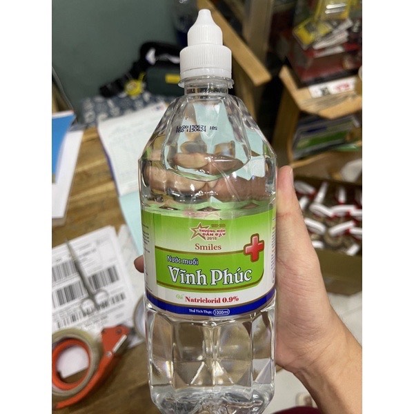 Nước muối natri clorid 0.9% nước biển sinh lý 500ml nước muối súc miệng