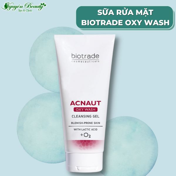 Sữa rửa mặt dạng gel dành cho da dầu mụn biotrade acne out oxy wash 200ml