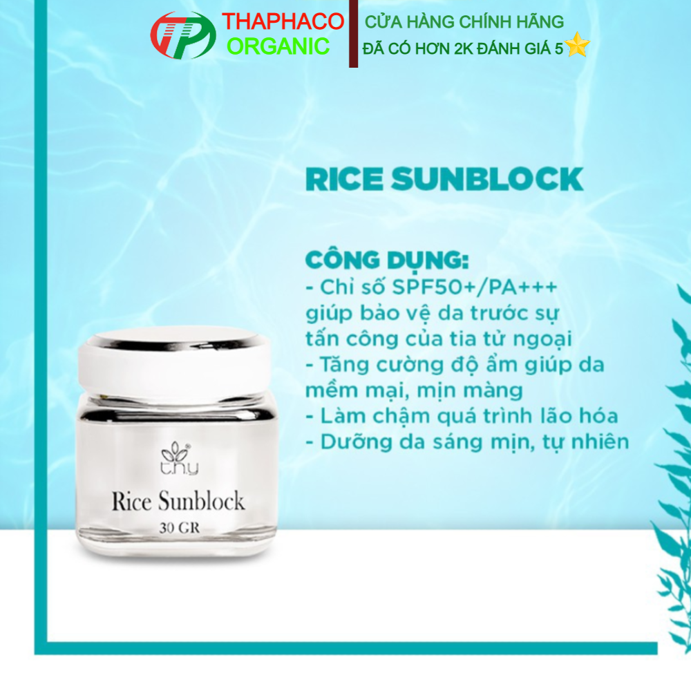 Kem chống nắng rice sunblock anthy - kem chống nắng vật lý tinh chất gạo anthy spf50+/pa+++