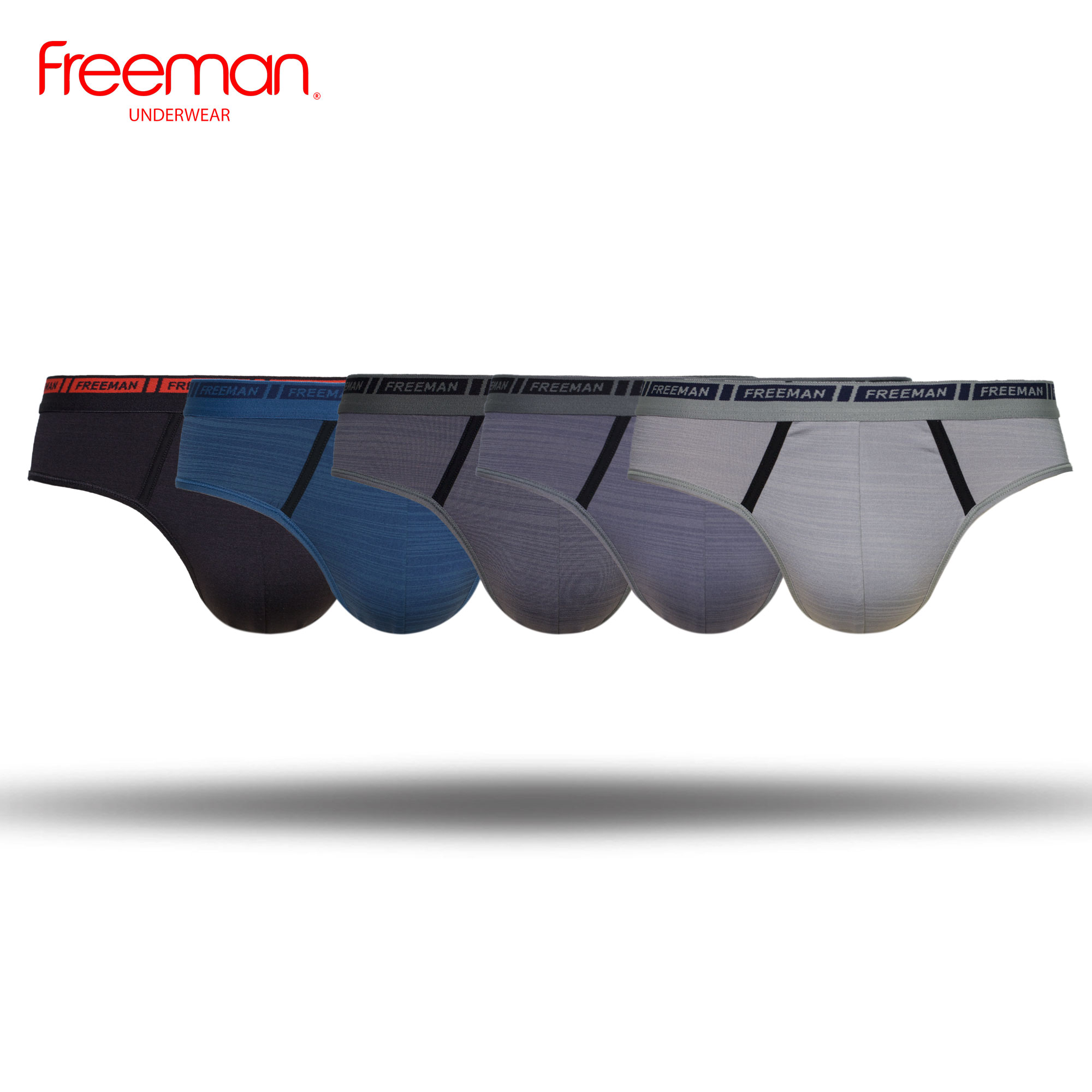Combo 5 Quần lót nam Freeman chất liệu thun lạnh thoáng mát, co giãn tốt, thoải mái BO307