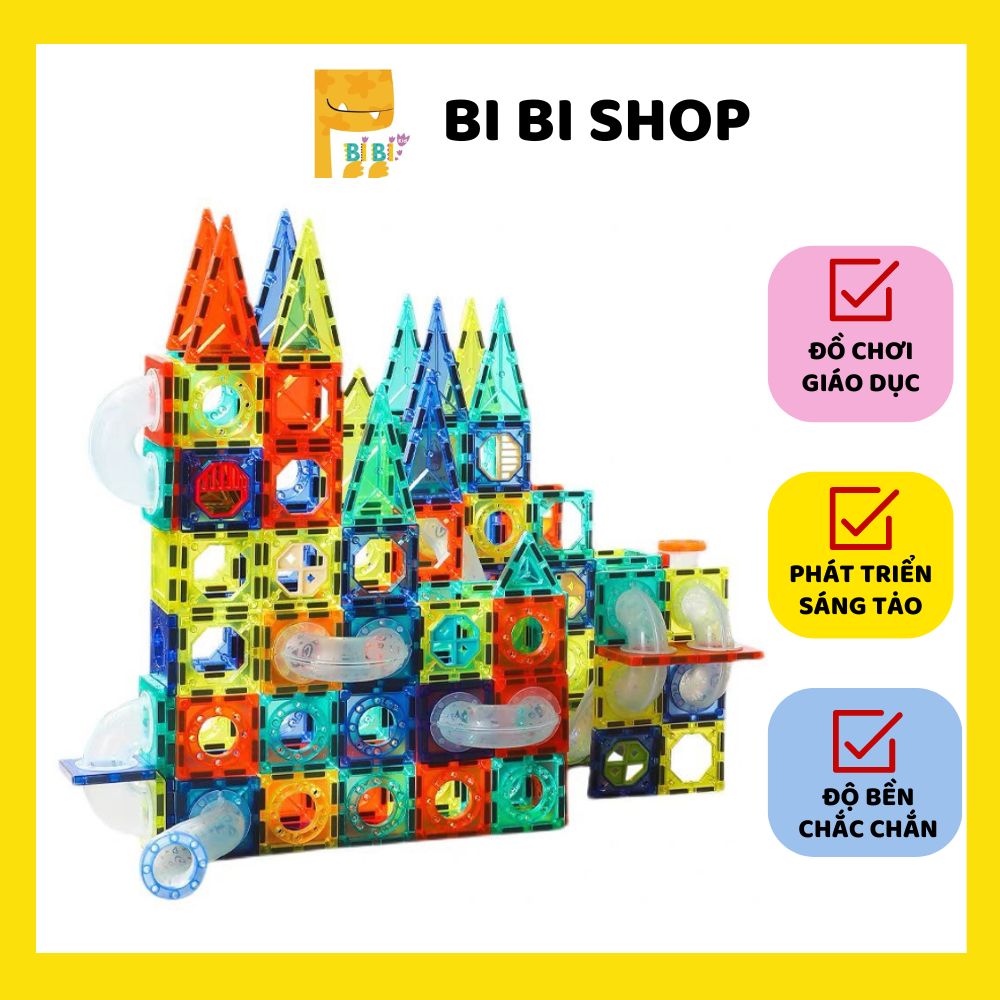Bộ Ghép Nam Châm Kính Montessori 97 chi tiết - Đồ chơi giáo dục từ tính cho bé