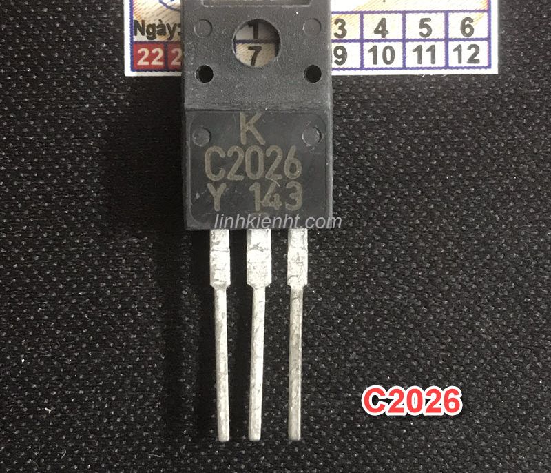 Túi 5 con 2sc2026-y transistor máy giặt sanyo ktc2026 c2026 kec kênh n 3a 60v lktt