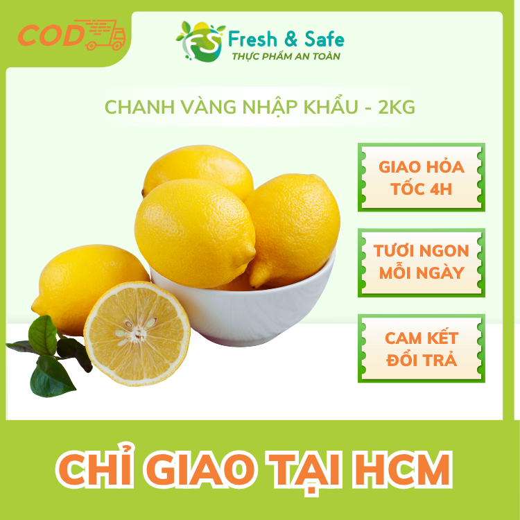 [Chỉ Giao HCM] Chanh Vàng Nhập Khẩu - 2kg
