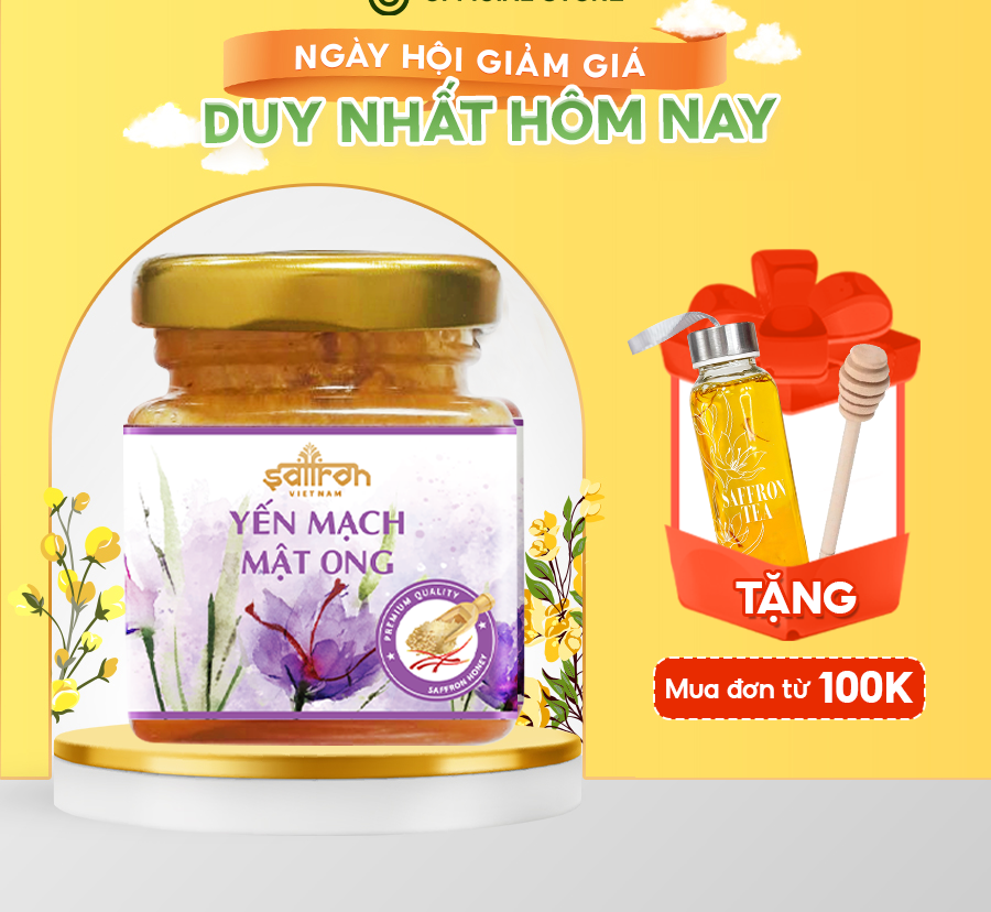 Mật ong Saffron Nhụy Hoa Nghệ Tây 50ml/lọ thương hiệu Saffron Việt Nam
