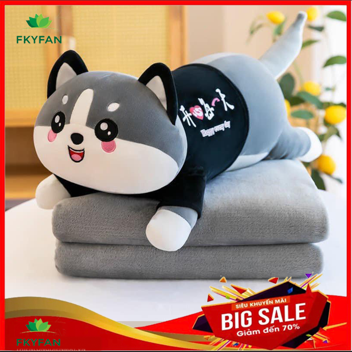 BỘ CHĂN GỐI VĂN PHÒNG hình thú Fhome CHĂN VĂN PHÒNG hình CHÚ MÈO 3 trong 1, chăn mền du lịch có thể làm chăn gối cho bé yêu gối mền hình thú dể thương 3 in 1 , nỉ nhung siêu mịn, chan van phong, BO CHAN VAN PHONG