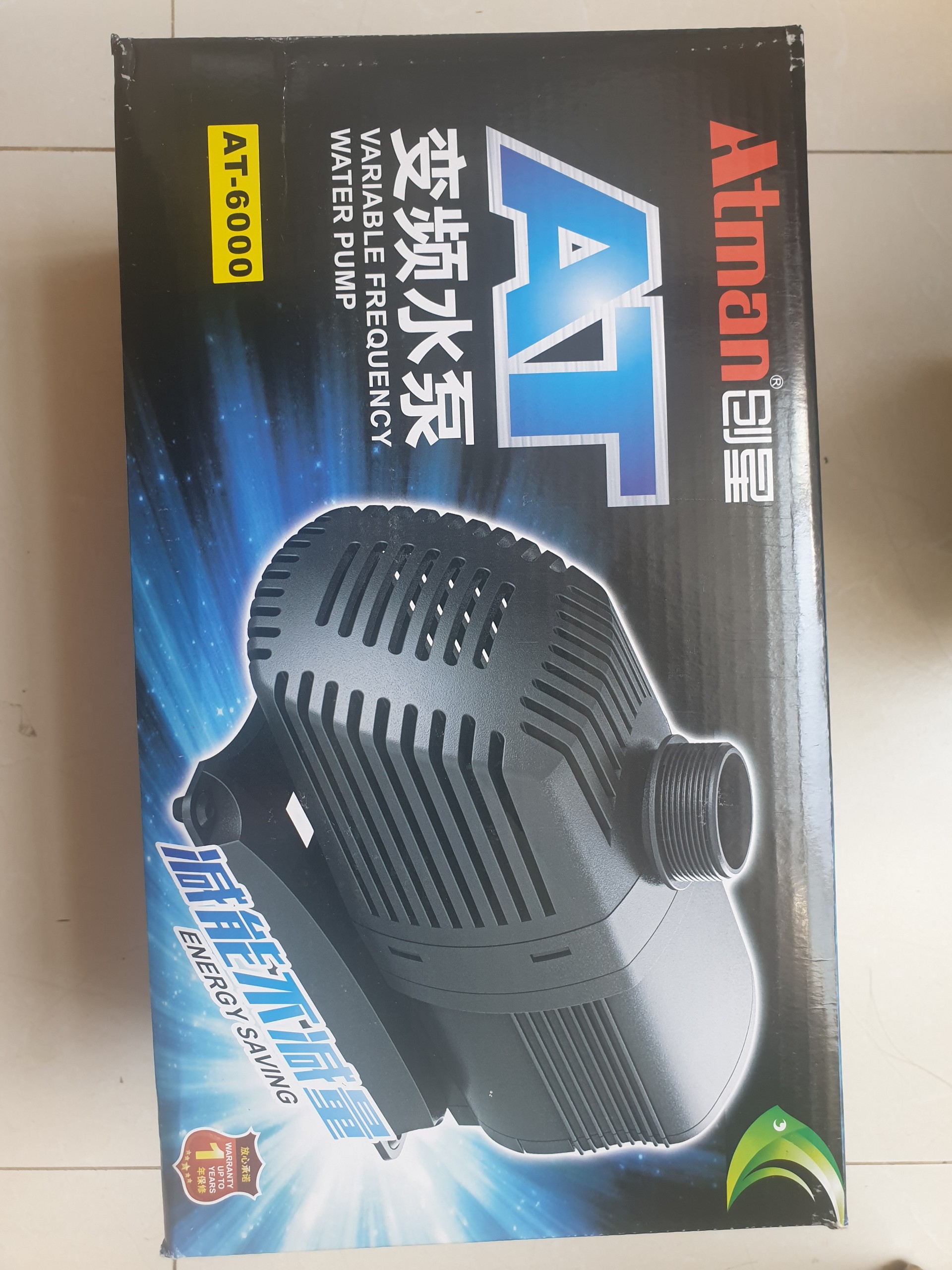 Máy Bơm Nước Atman AT-6000 (45W, 6000L/H) - Siêu Bền, Tiết Kiệm Điện