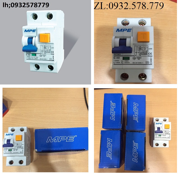 [HCM]CB CHỐNG GIẬT 32A 40A MPE - APTOMAT CHỐNG GIẬT MPE 25A CẦU DAO CHỐNG RÒ 32A 63A