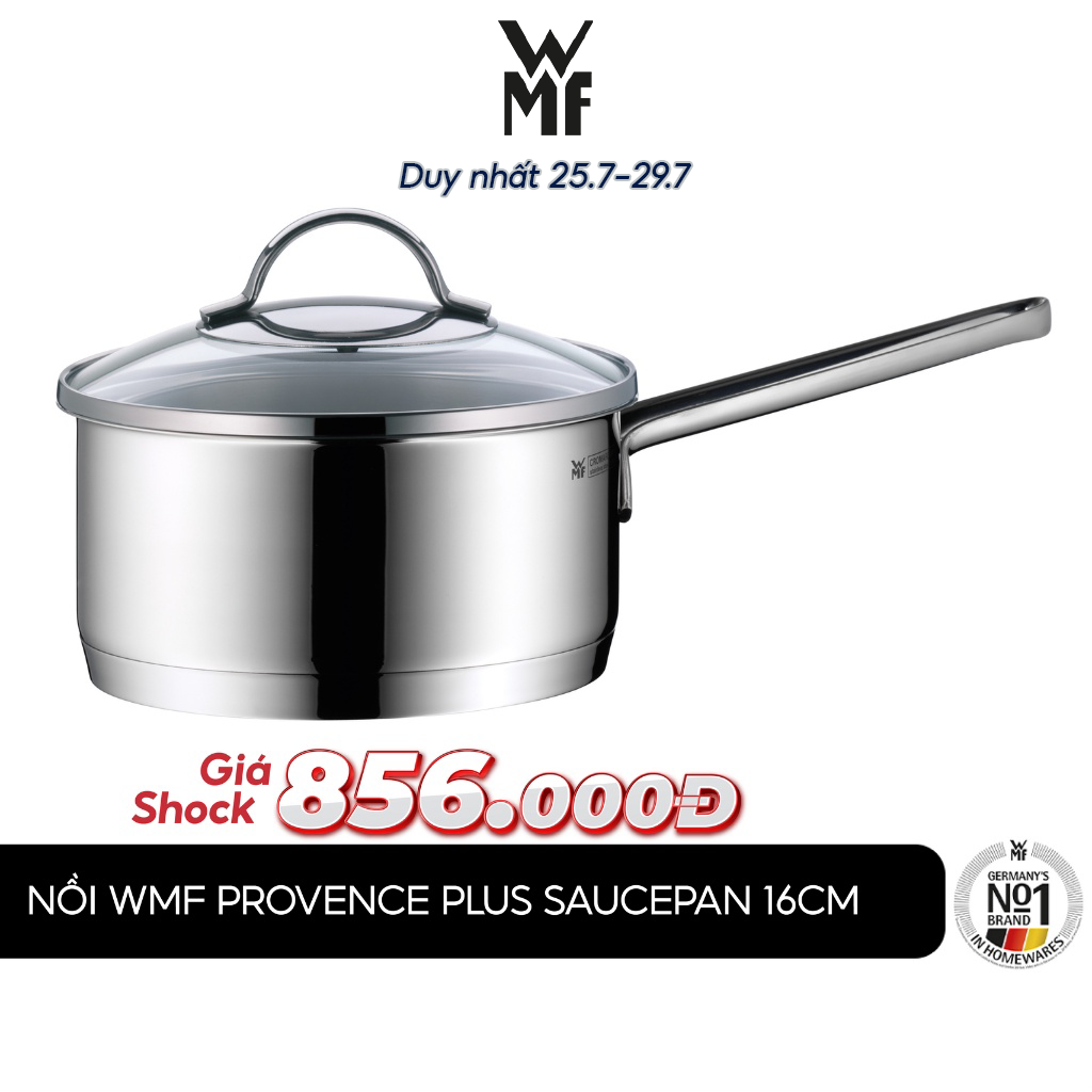 Nồi wmf provence plus saucepan 16cm dùng cho mọi loại bếp, bảo hành 24 tháng - 0724166380