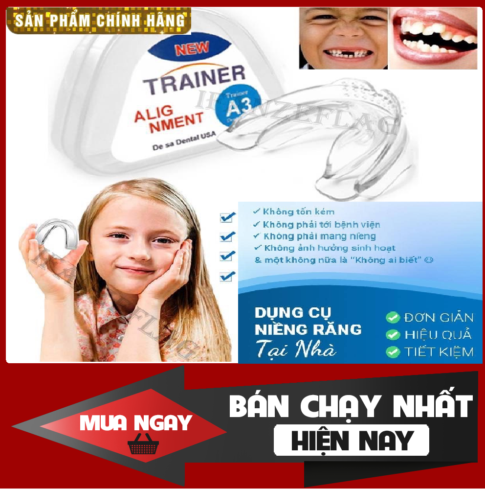 [HCM][FREE SHIP] Bộ niềng răng tại nhà cho bé từ 7-15 tuổi - A1+A2+A3 Hàng tuyển chất lượng cao