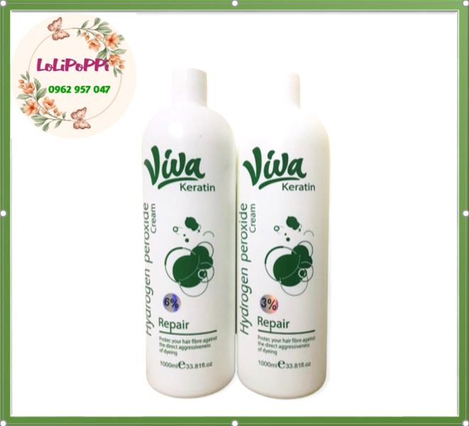 Kem trợ nhuộm bạc hà chống rát da đầu VIVA 1000ml