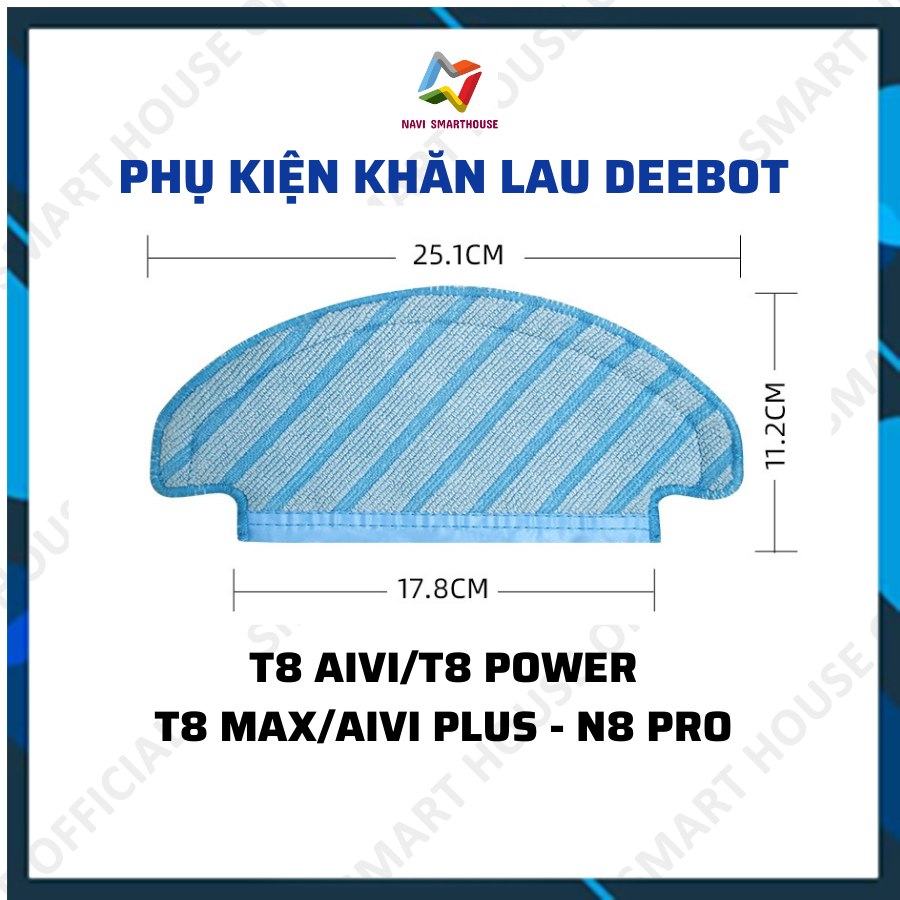 [FREESHIP]Khăn lau robot hút bụi lau nhà T8 AIVI, T8 MAX, T8 POWER