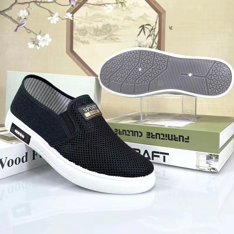 Giày Lười Canvas Thoáng Khí Phong Cách Hàn Quốc Cho Nam