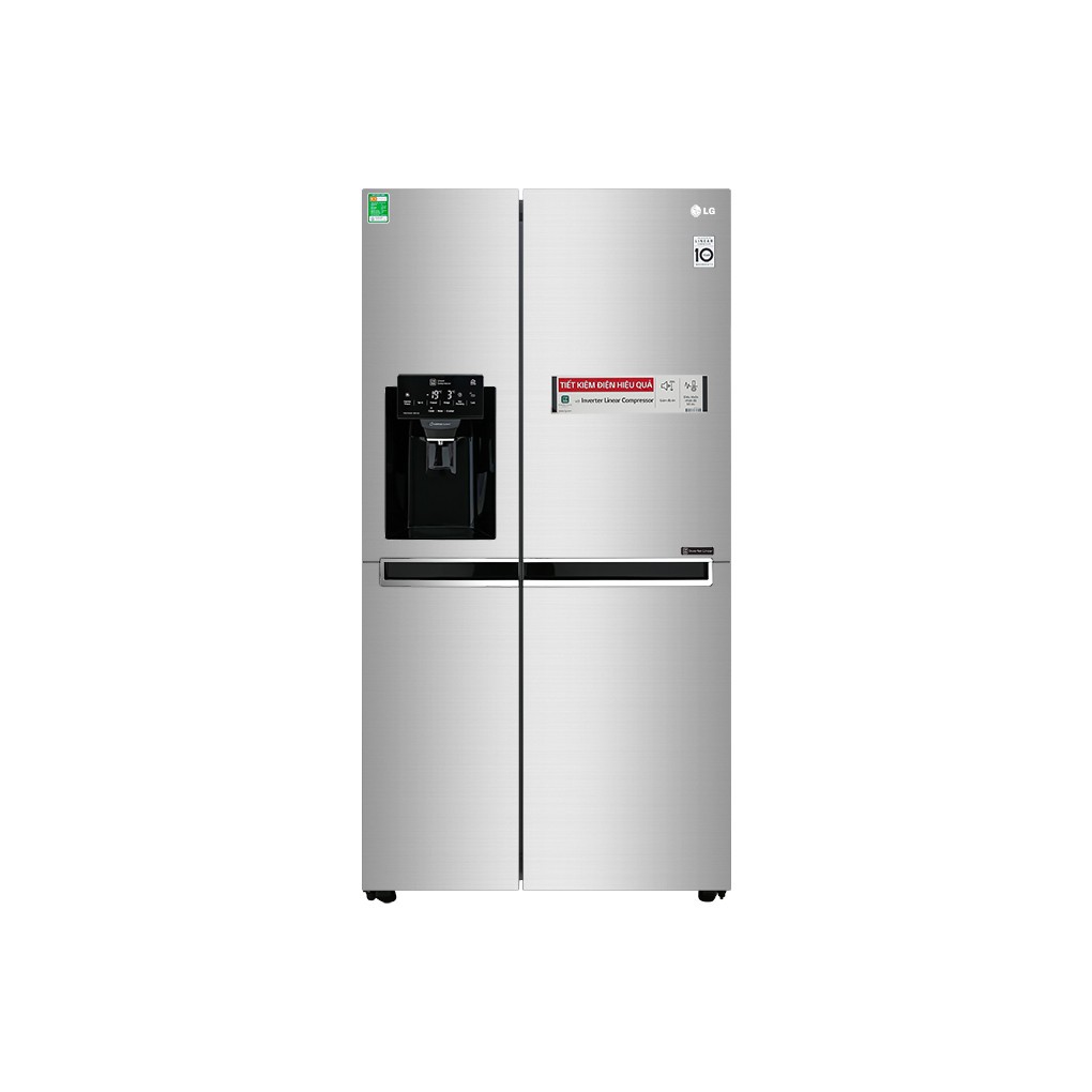 Tủ lạnh side-by-side lg inverter 601 lít gr-d247jds