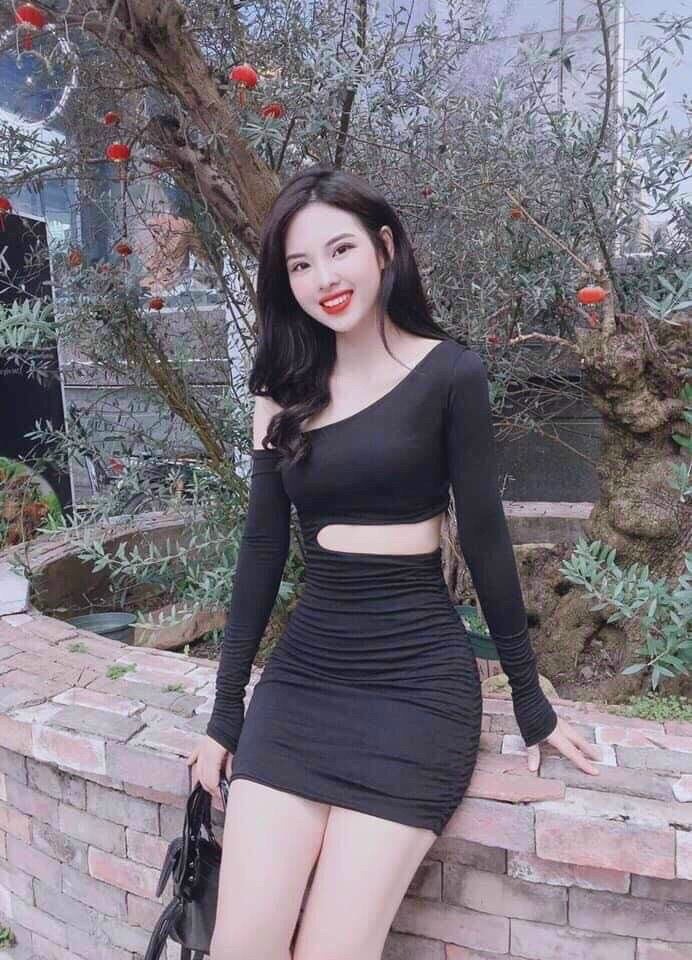[HCM]Đầm Body Tay Dài Khoét Eo Siêu Sexy Quyến RũChất Liệu Cotton Su Siêu Ôm -QC