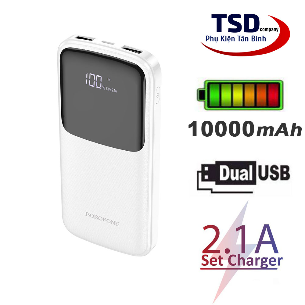 Pin dự phòng 10000mah borofone bj17 chính hãng