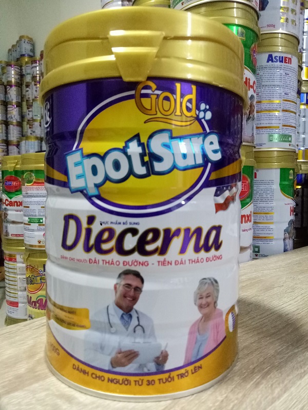 Sữa dinh dưỡng dành cho người tiểu đường, ổn định đường huyết Epot sure Diecerna 900G