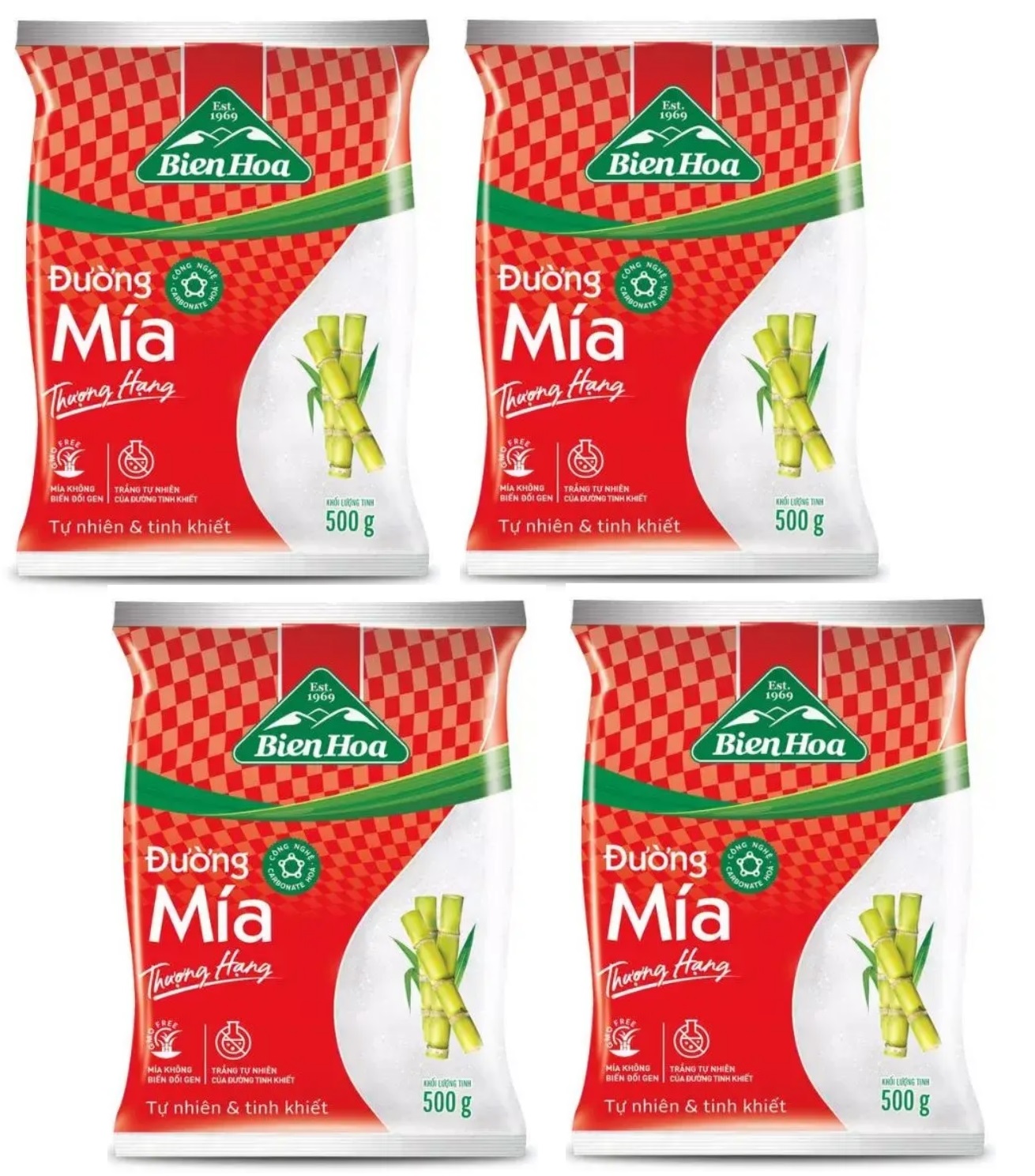 Combo 4 gói 500g - Đường Mía Biên Hòa Thượng Hạng