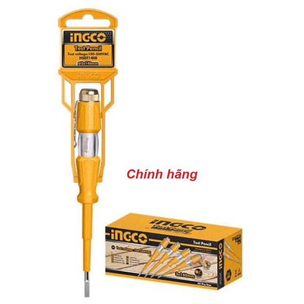 Đồ nghề ingco bút thử điện 3x140mm 4x190mm hsdt1408 - hsdt1908