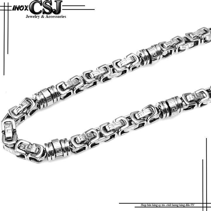 DÂY CHUYỀN INOX NAM HÀN QUỐC 7MM CỰC PHONG CÁCH ĐỘC LẠ KHÔNG ĐEN KHÔNG RỈ SÉTDN014