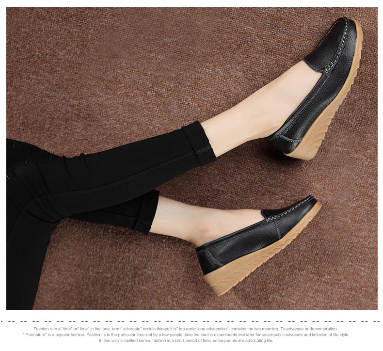 Giày moca nữ da mềm êm chân , đế slicon dẻo siêu êm hàng có sẵn đủ 5 màu đen , đỏ , trắng , vàng bò , cam size 35-42