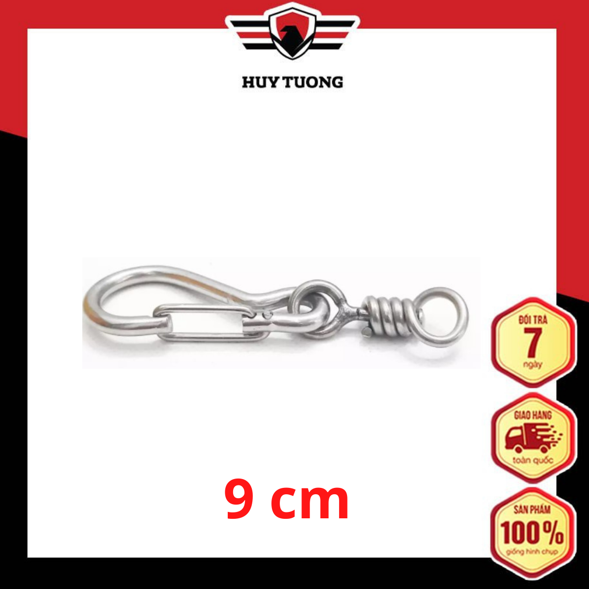 Moc Khoa / Móc khóa / Móc treo / Móc Chìa Khóa / Móc Túi Quần / Moc khoa / Moc Khoa Xe / Moc khoa 4 size Inox 304 Cao Cấp - Huy Tưởng