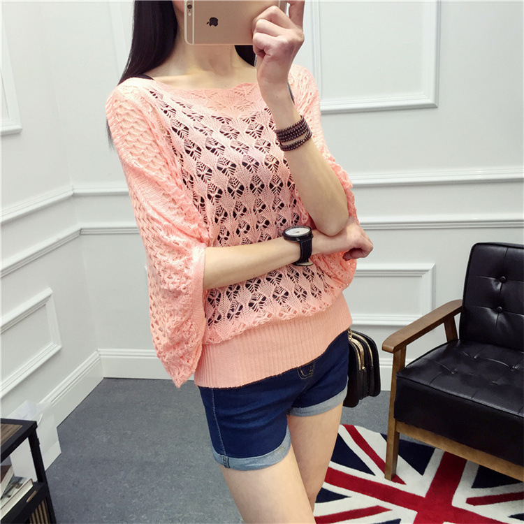 Áo len lưới cánh dơi