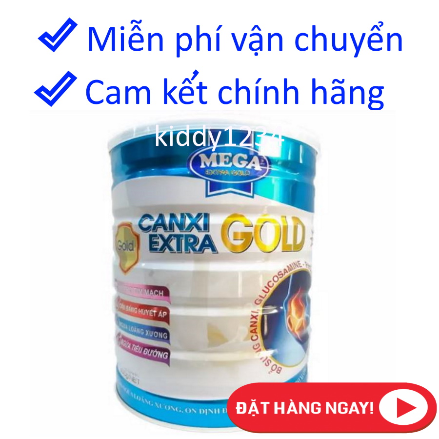 Sữa canxi cho người già Mega Canxi Extra Gold lon 900g