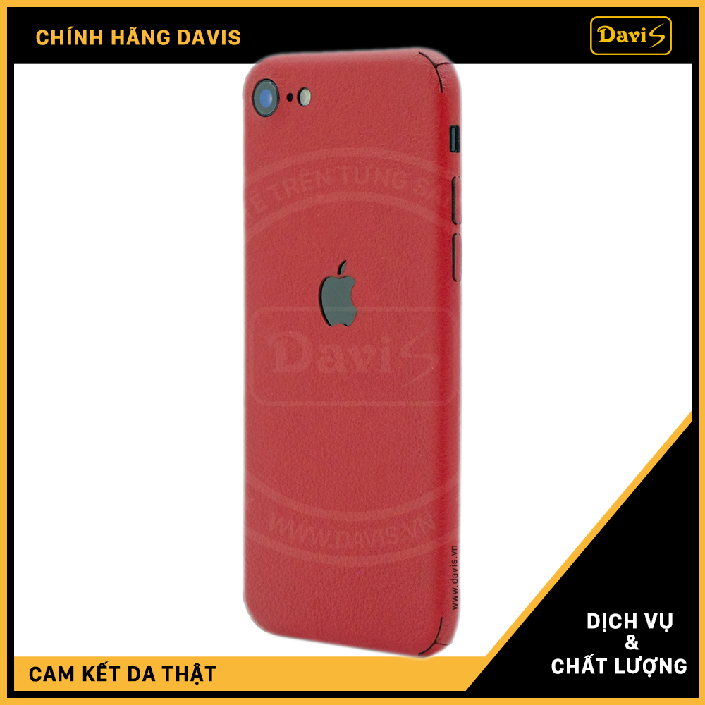 Dán da full viền iPhone SE 2020, làm từ da thật cao cấp - Chính hãng Davis