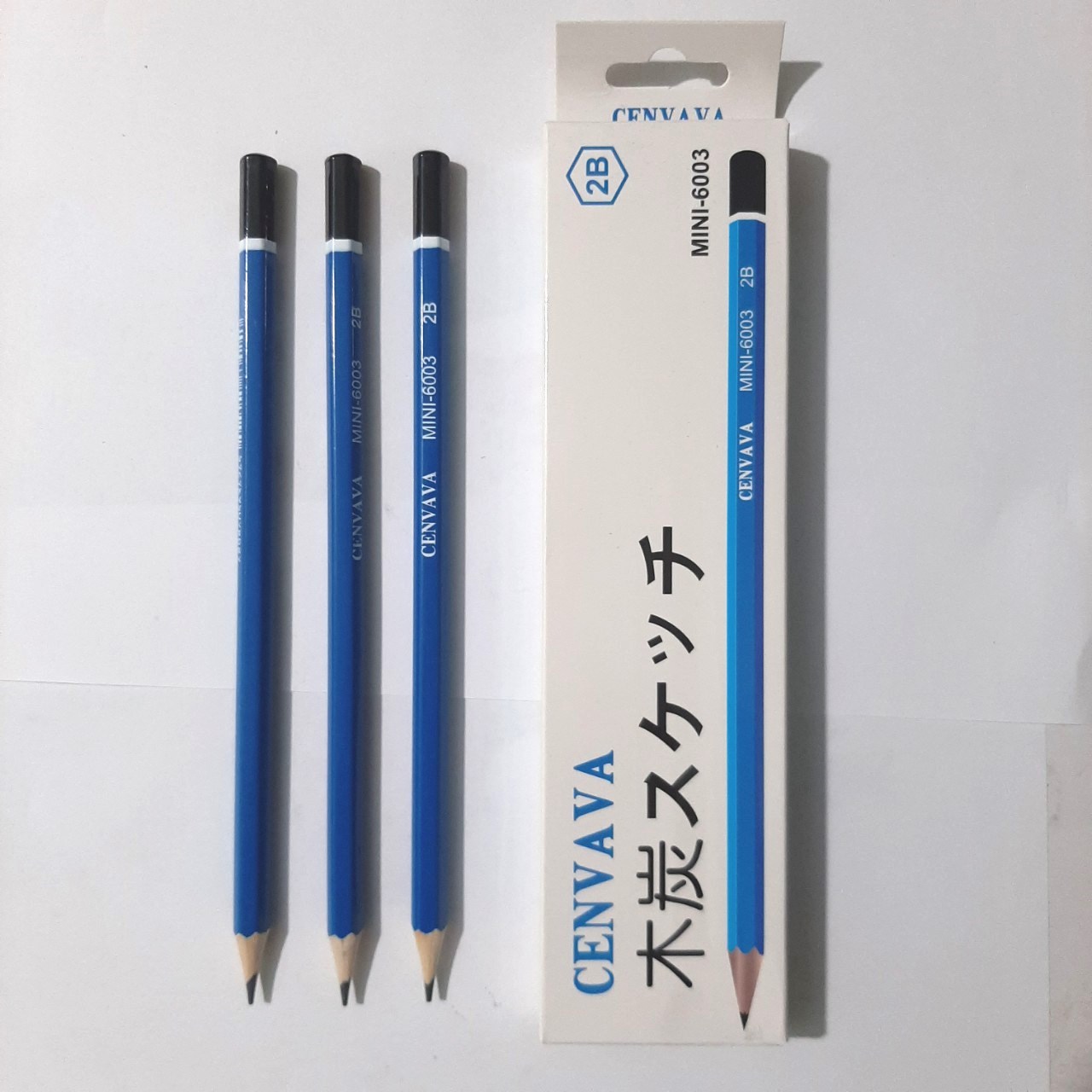 Hộp 12 cây bút chì 2b cenvava - nhiều mẫu
