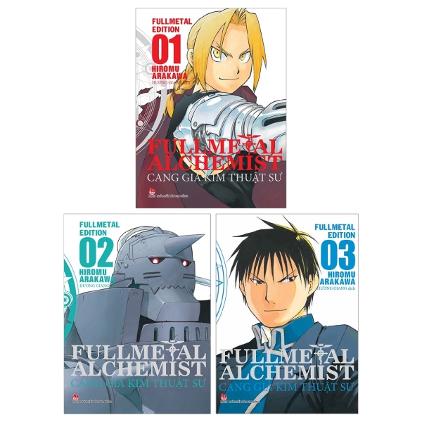 Fahasa - Combo Sách Hay Fullmetal Alchemist - Cang Giả Kim Thuật Sư - Fullmetal Edition: Tập 1 + Tập 2 + Tập 3 (Bộ 3 Tập)