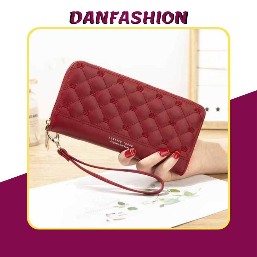 Ví nữ cầm tay đẹp trần trám thời trang cao cấp Danfashion VD03
